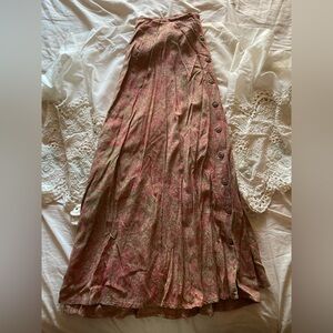 Orvis Red and Green A-Line Skirt